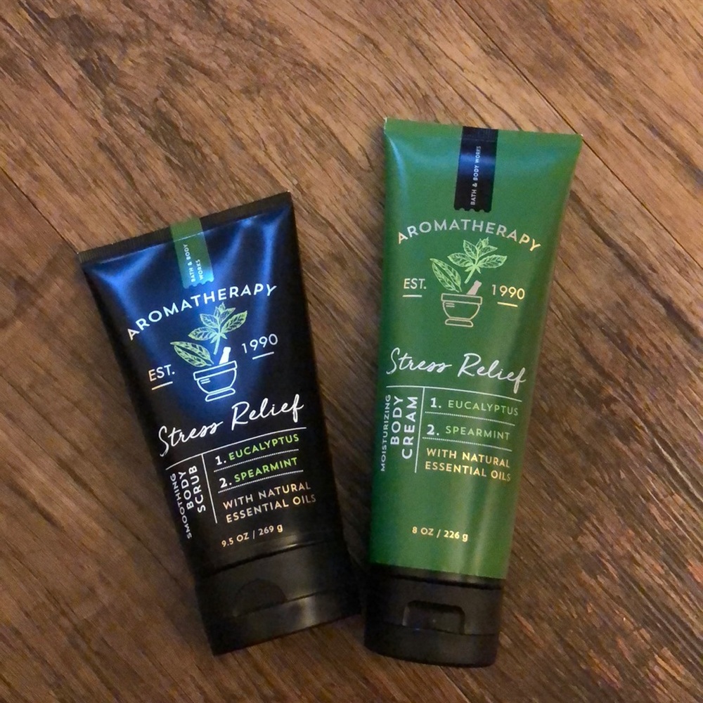 BRAND NEW! Body scrub and matching lotion.